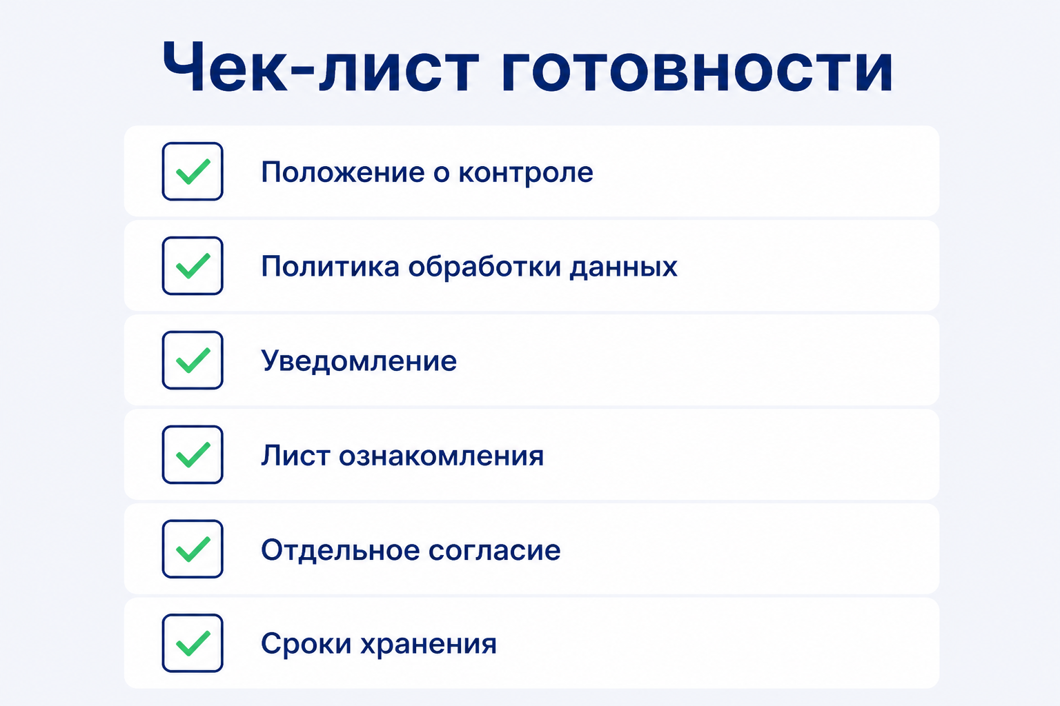 Чек-лист готовности документов к запуску системы контроля сотрудников Чек-лист готовности документов к запуску системы контроля сотрудников
