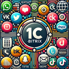 Плавающая кнопка (WhatsApp, B24, Telegram, VK, OK, MAX и др.) для быстрой связи с клиентом